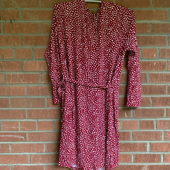Printed Wrap Dress - Picture 3 of 5